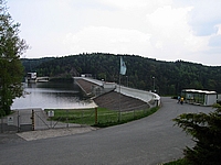 Hracholusky - přehradní hráz
